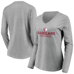 Cleveland Guardians Women's Evanston Stencil Long Sleeve V-Neck T-Shirt discount