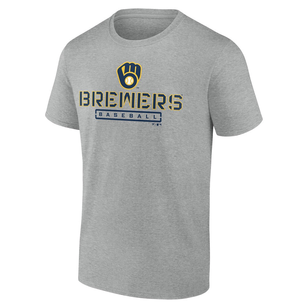 Milwaukee Brewers Evanston Stencil T-Shirt On Sale