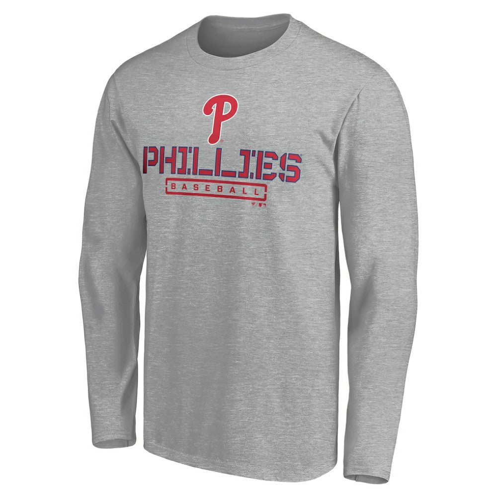 Philadelphia Phillies Evanston Stencil Long Sleeve T-Shirt Sale