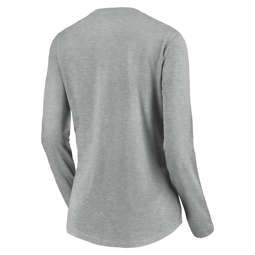 St. Louis Cardinals Women's Evanston Stencil Long Sleeve V-Neck T-Shirt Lifestyle