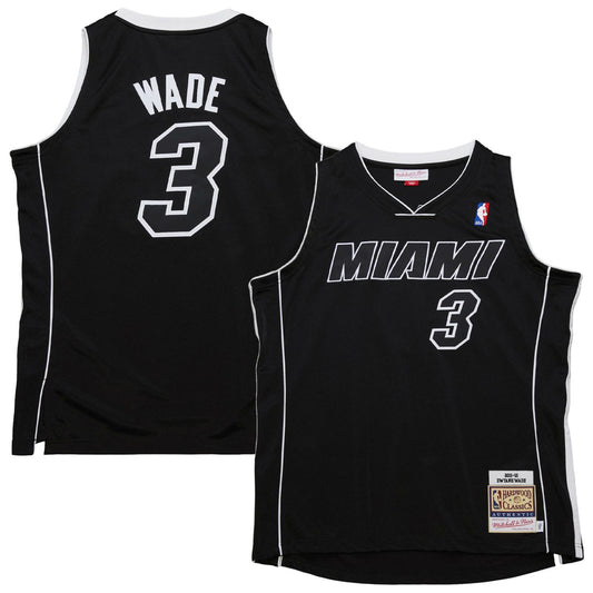 Dwyane Wade Miami Heat 2011/12 Hardwood Classics Authentic Jersey - Black | NBA Jerseys