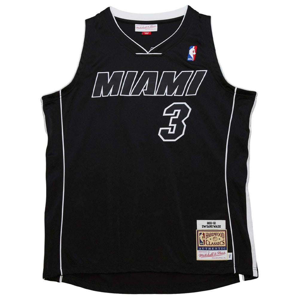 Mitchell & Ness - Dwyane Wade Miami Heat 2011/12 Hardwood Classics Authentic Jersey - Black