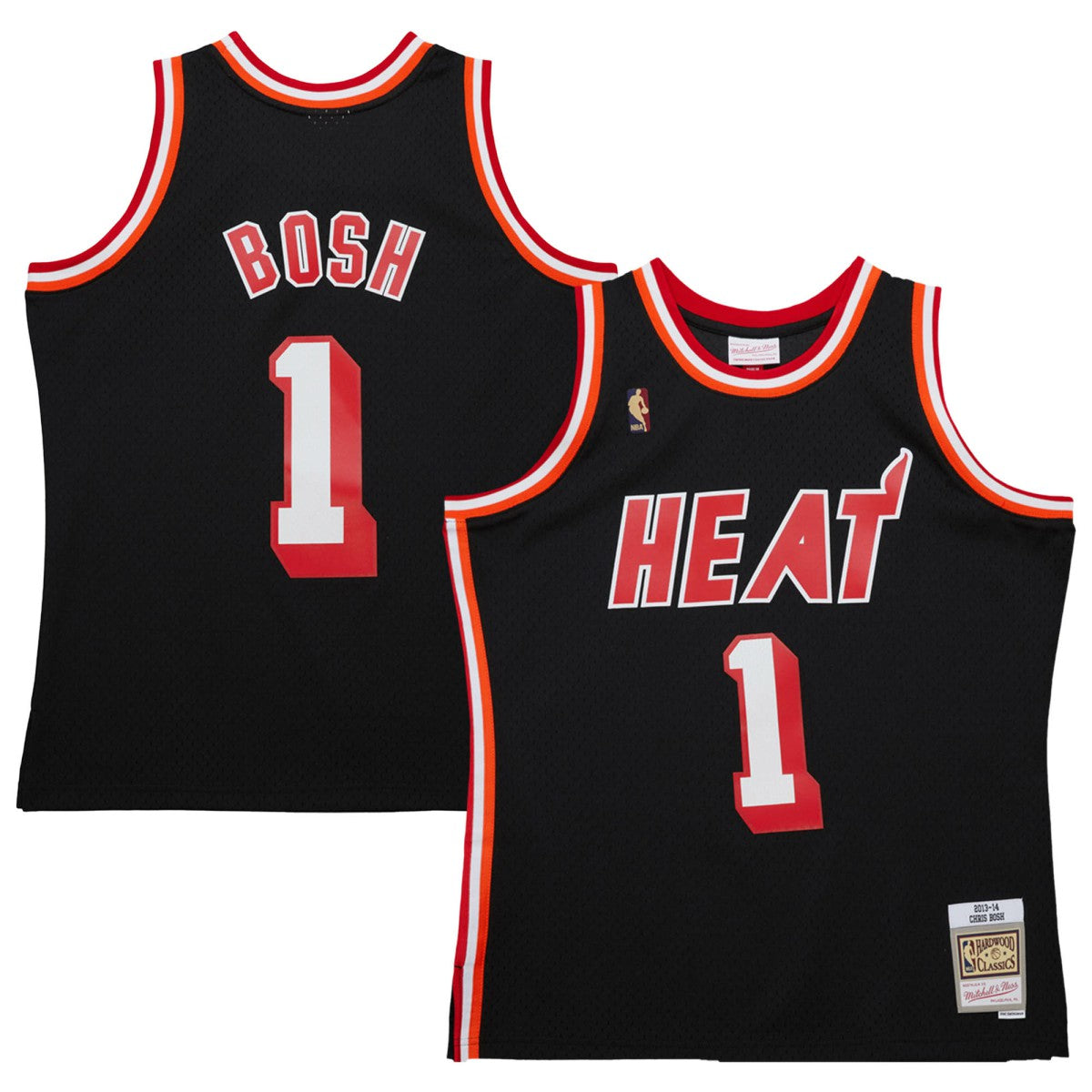 Mitchell & Ness - Chris Bosh Miami Heat 2013/14 Hardwood Classics Swingman Jersey - Black