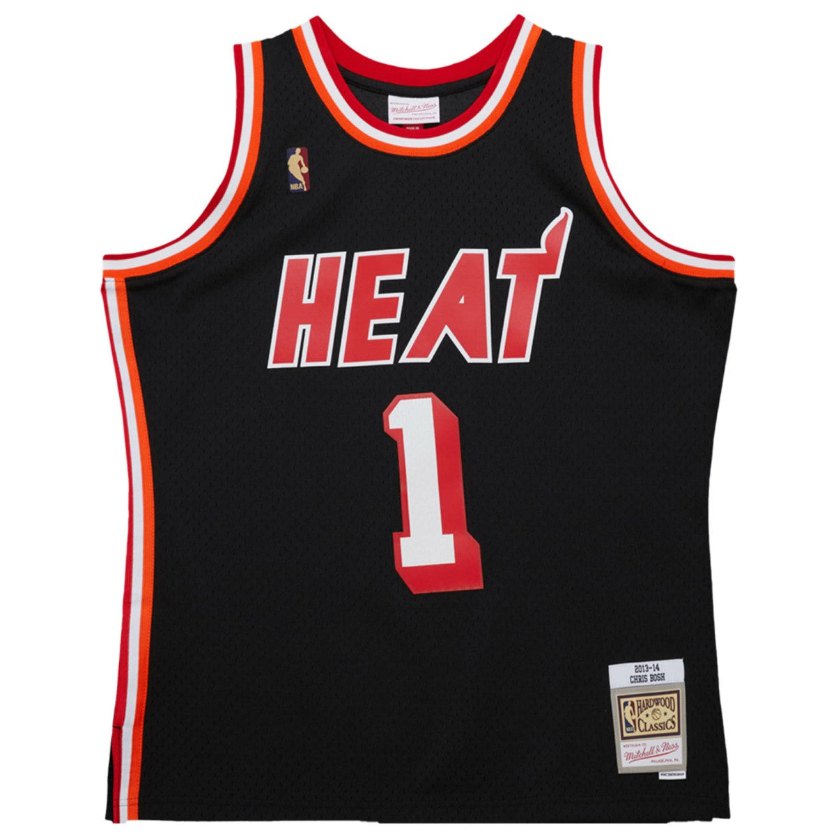 Mitchell & Ness - Chris Bosh Miami Heat 2013/14 Hardwood Classics Swingman Jersey - Black