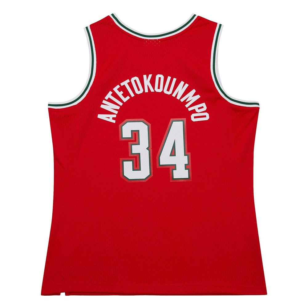 Mitchell & Ness - Giannis Antetokounmpo Milwaukee Bucks 2014/15 Hardwood Classics Swingman Jersey - Red