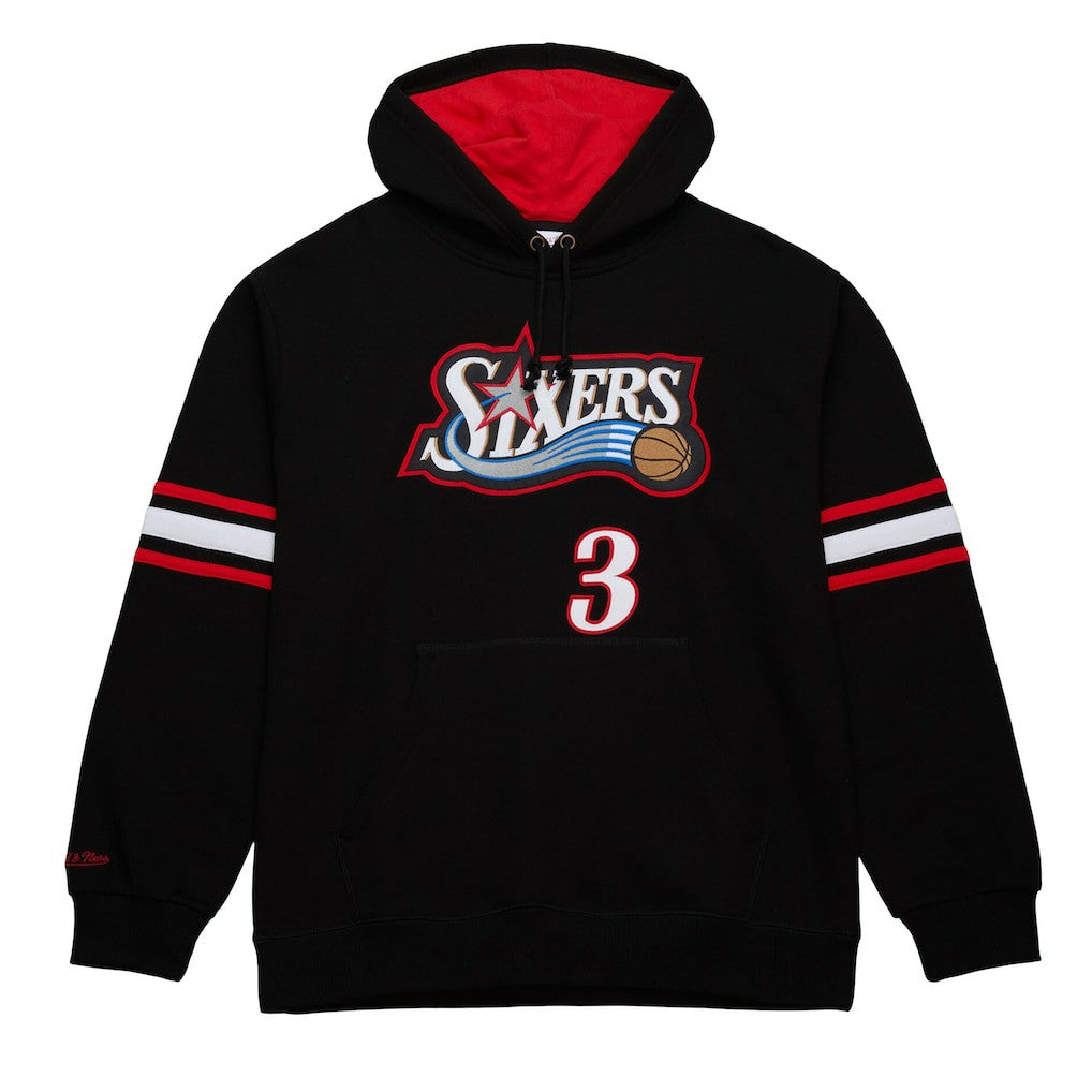 Mitchell & Ness - Allen Iverson Philadelphia 76ers Name & Number Pullover Hoodie - Black