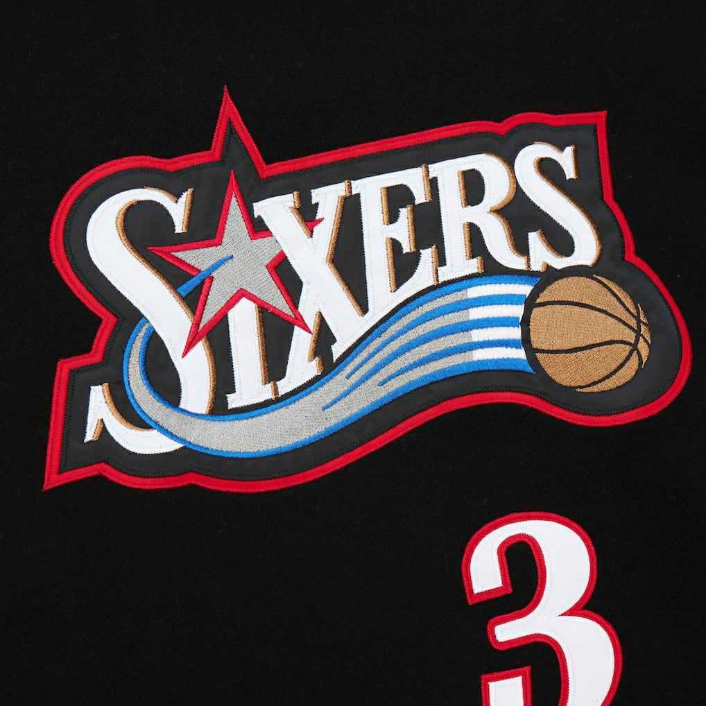 Mitchell & Ness - Allen Iverson Philadelphia 76ers Name & Number Pullover Hoodie - Black