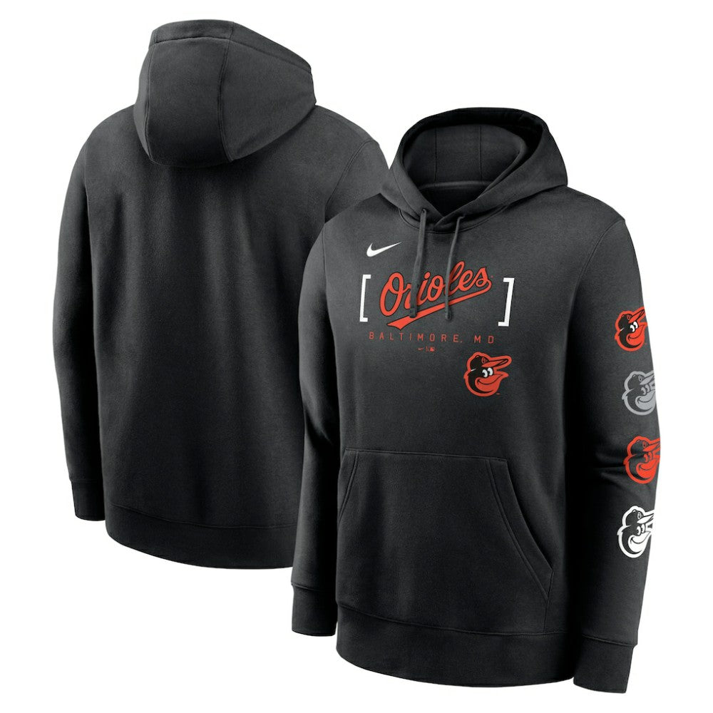Baltimore Orioles Nike Club Stack Pullover Hoodie Sale