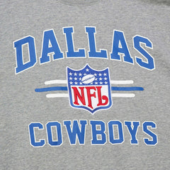Dallas Cowboys Vintage Logo Pullover Sweatshirt Heather Gray - Mitchell & Ness