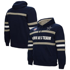 Dallas Cowboys America's Team Head Coach Pullover Hoodie Navy - Mitchell & Ness