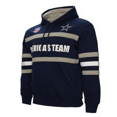 Dallas Cowboys America's Team Head Coach Pullover Hoodie Navy - Mitchell & Ness