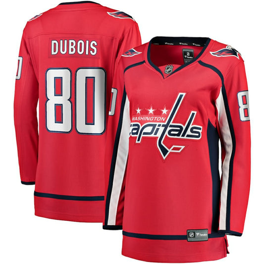 Pierre-Luc Dubois Washington Capitals Fanatics Women's Home Premier Breakaway Player Jersey - Red | NHL Jerseys