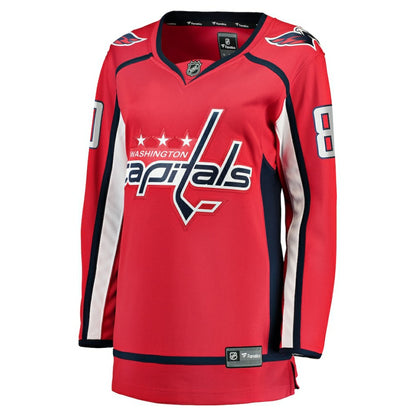 Pierre-Luc Dubois Washington Capitals Fanatics Women's Home Premier Breakaway Player Jersey - Red | NHL Jerseys