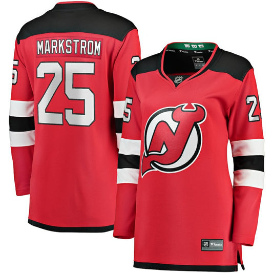 Jacob Markstrom New Jersey Devils Fanatics Women's Home Breakaway Jersey - Red | NHL Jerseys