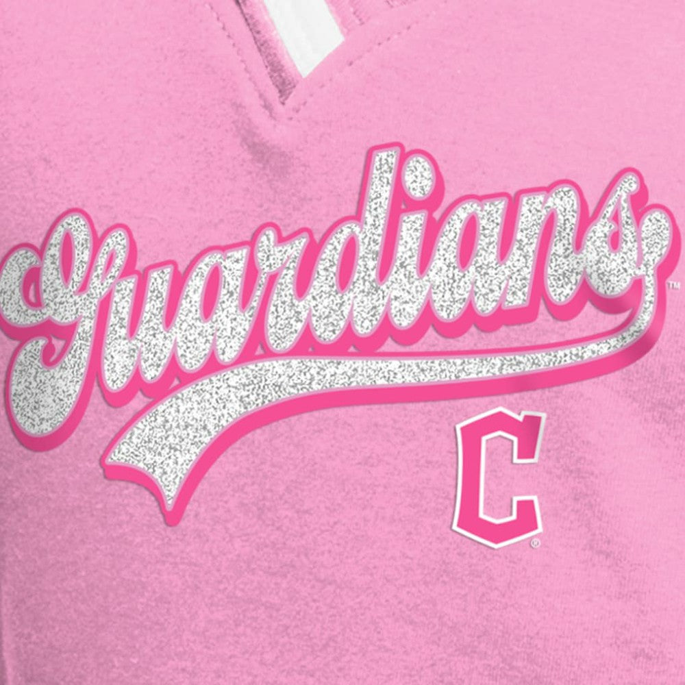 Cleveland Guardians New Era Girls Youth Mommy & Me Raglan V-Neck T-Shirt Clearance