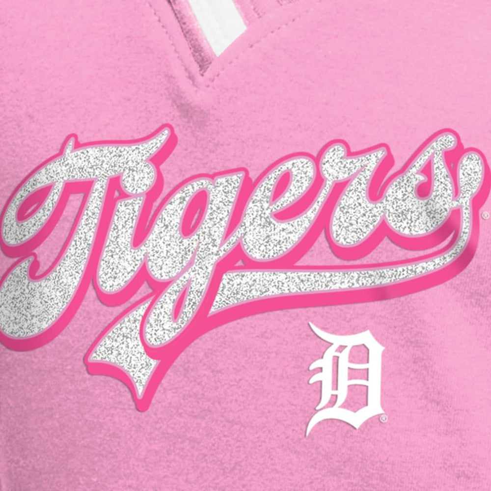 Detroit Tigers New Era Girls Youth Mommy & Me Raglan V-Neck T-Shirt Clearance