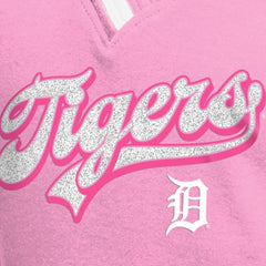 Detroit Tigers New Era Girls Youth Mommy & Me Raglan V-Neck T-Shirt Clearance