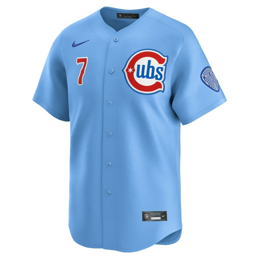 Dansby Swanson Chicago Cubs Nike 2nd Alternate Limited Player Jersey - Baby Blue | MLB Jerseys