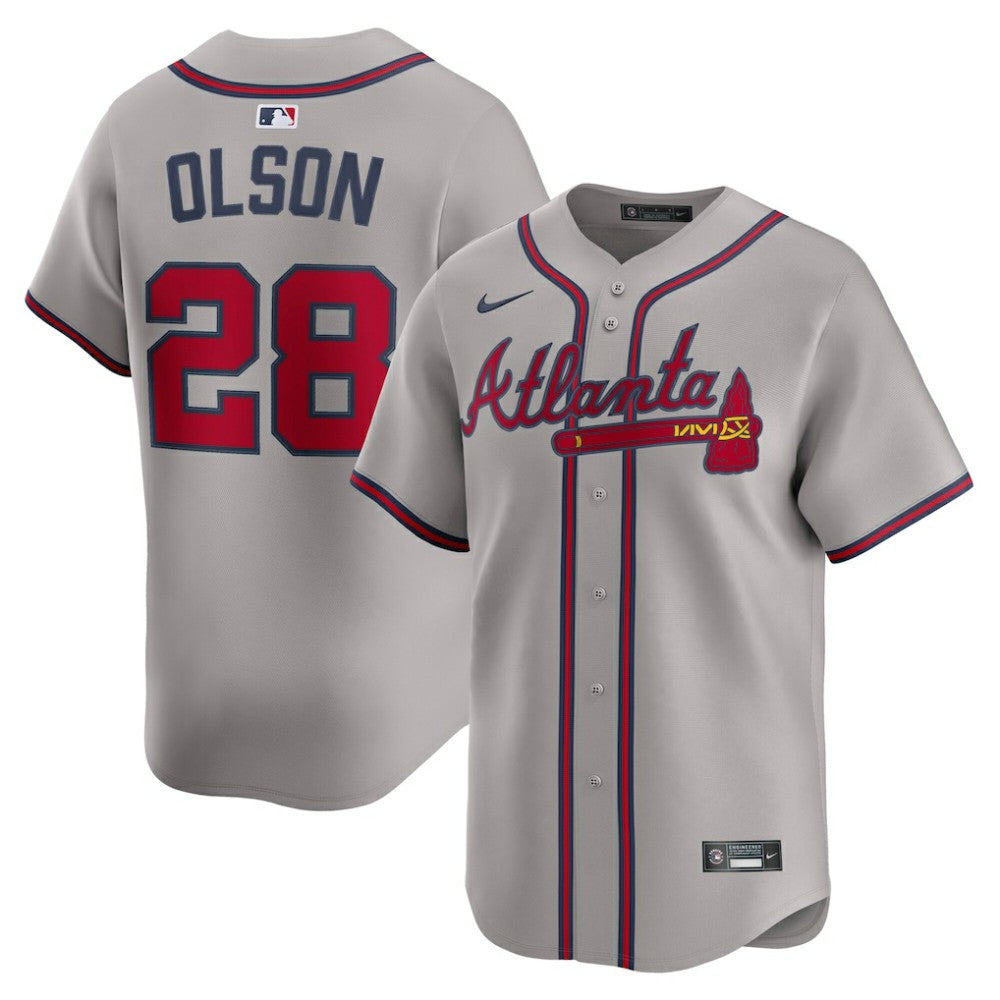 Matt Olson Atlanta Braves Nike Road Limited Player Jersey - Gray | MLB Jerseys