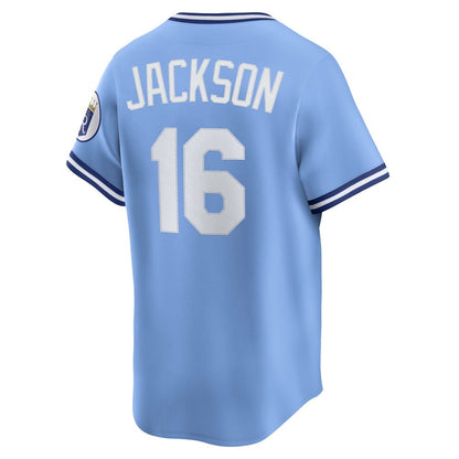 Bo Jackson Kansas City Royals Nike Throwback Cooperstown Collection Limited Jersey - Light Blue | MLB Jerseys