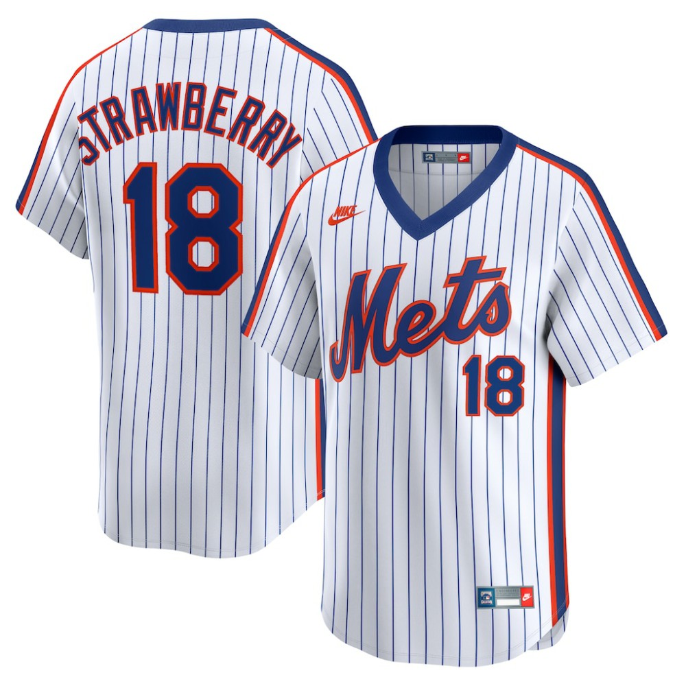 Darryl Strawberry New York Mets Nike Throwback Cooperstown Collection Limited Jersey - White | MLB Jerseys