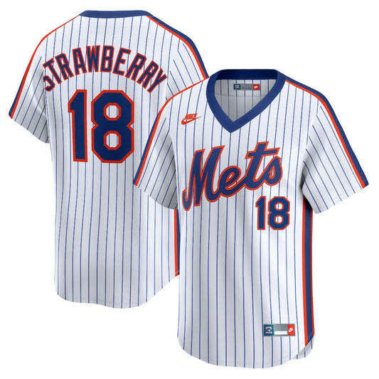 Darryl Strawberry New York Mets Nike Throwback Cooperstown Collection Limited Jersey - White | MLB Jerseys