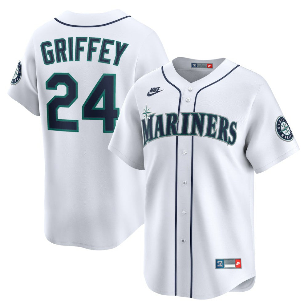 Ken Griffey Jr. Seattle Mariners Nike Throwback Cooperstown Collection Limited Jersey - White | MLB Jerseys