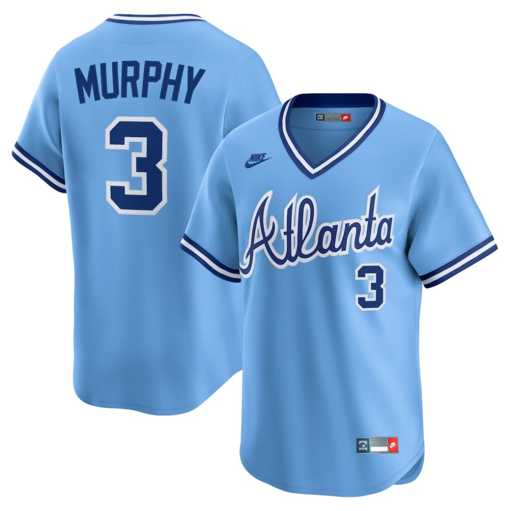 Dale Murphy Atlanta Braves Nike Throwback Cooperstown Collection Limited Jersey - Light Blue | MLB Jerseys