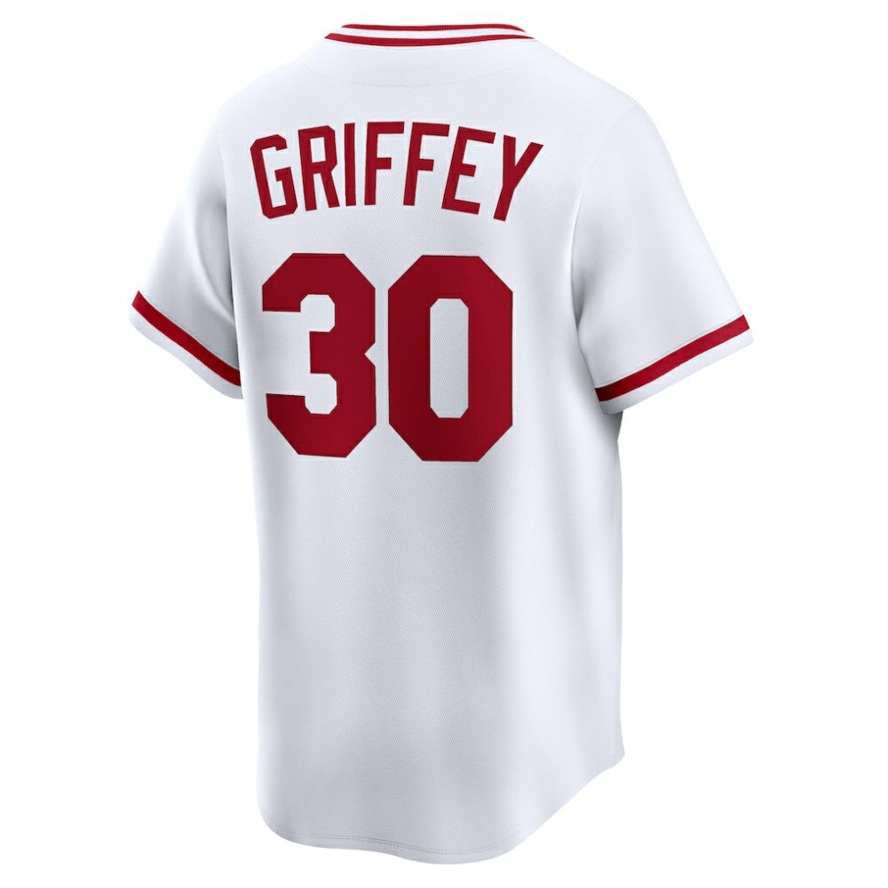 Ken Griffey Cincinnati Reds Nike Throwback Cooperstown Collection Limited Jersey - White | MLB Jerseys