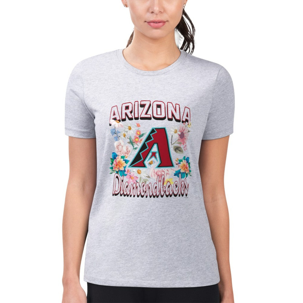 Arizona Diamondbacks G-III 4Her by Carl Banks Women's Super-Slim Fit Lightweight Flowers Graphic T-Shirt Near Me