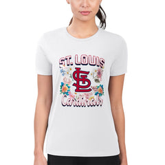 St. Louis Cardinals G-III 4Her by Carl Banks Women's Super-Slim Fit Lightweight Flowers Graphic T-Shirt for sale