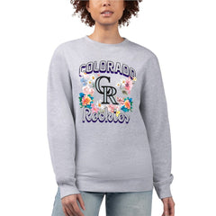 Colorado Rockies G-III 4Her by Carl Banks Women's Flowers Graphic Pullover Sweatshirt Near Me