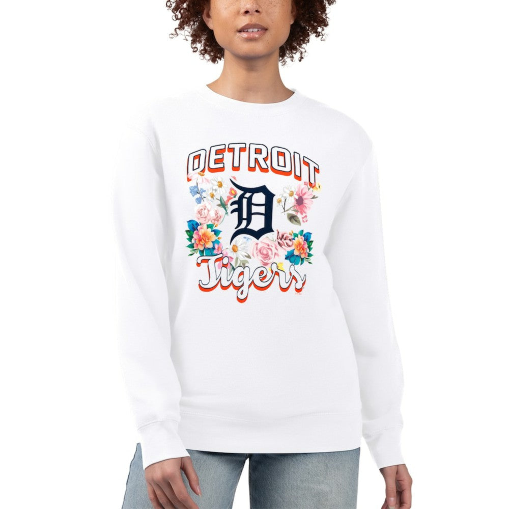 Detroit Tigers G-III 4Her by Carl Banks Women's Flowers Graphic Pullover Sweatshirt Lifestyle