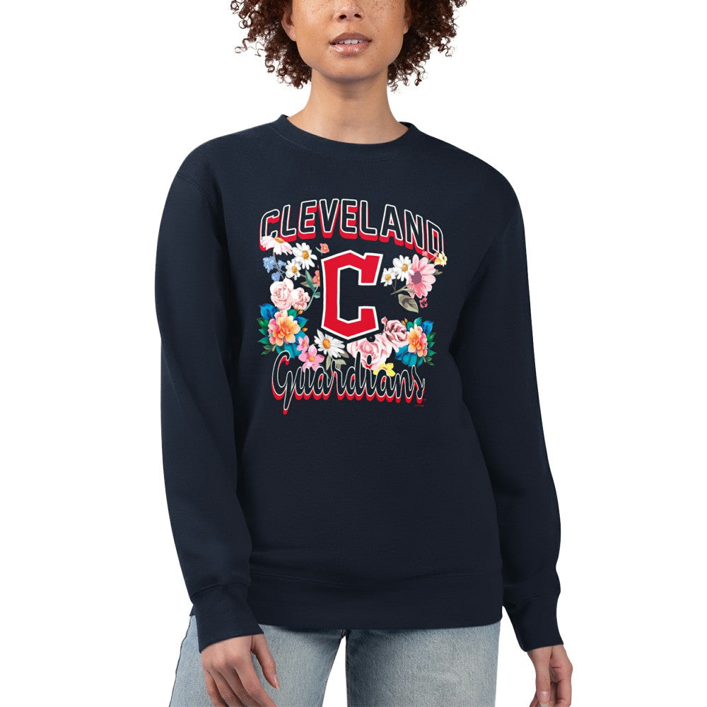 Cleveland Guardians G-III 4Her by Carl Banks Women's Flowers Graphic Pullover Sweatshirt Near Me