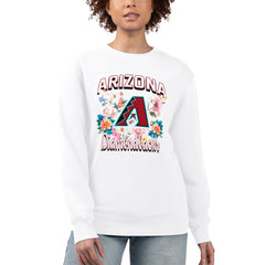 Arizona Diamondbacks G-III 4Her by Carl Banks Women's Flowers Graphic Pullover Sweatshirt Clearance