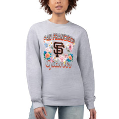 San Francisco Giants G-III 4Her by Carl Banks Women's Flowers Graphic Pullover Sweatshirt On Sale