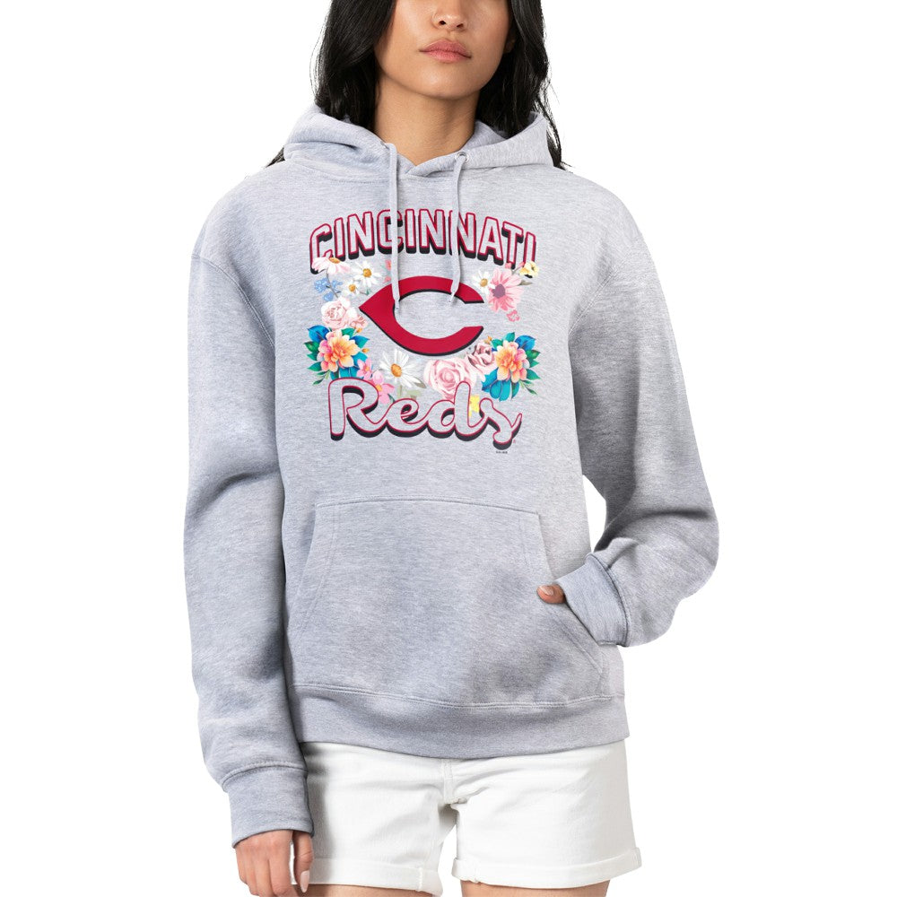 Cincinnati Reds G-III 4Her by Carl Banks Women's Flowers Graphic Pullover Hoodie Online