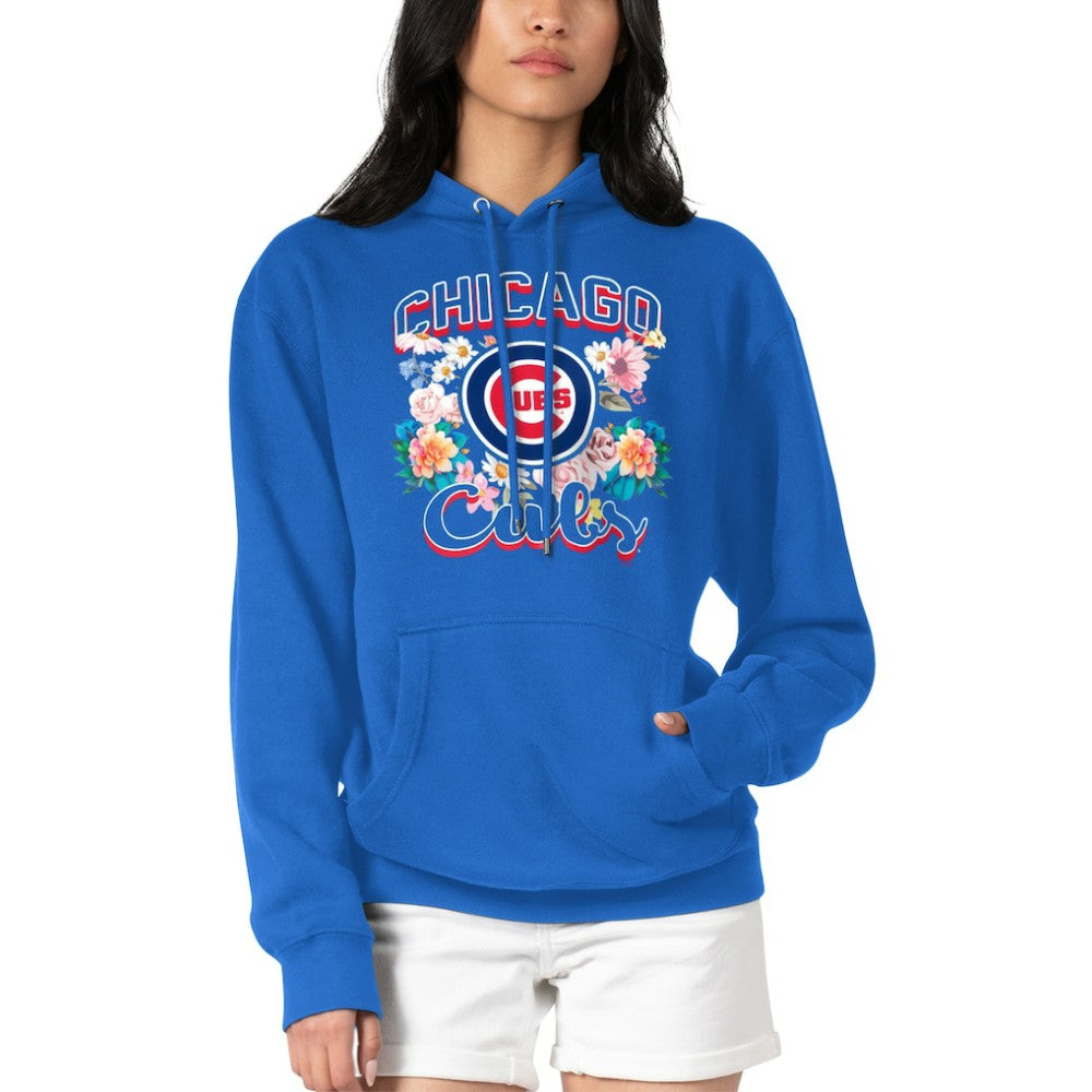 Chicago Cubs G-III 4Her by Carl Banks Women's Flowers Graphic Pullover Hoodie for sale