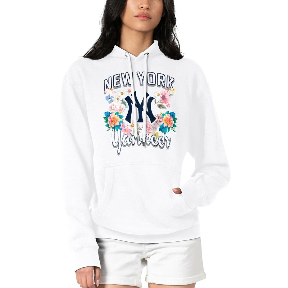 New York Yankees G-III 4Her by Carl Banks Women's Flowers Graphic Pullover Hoodie discount