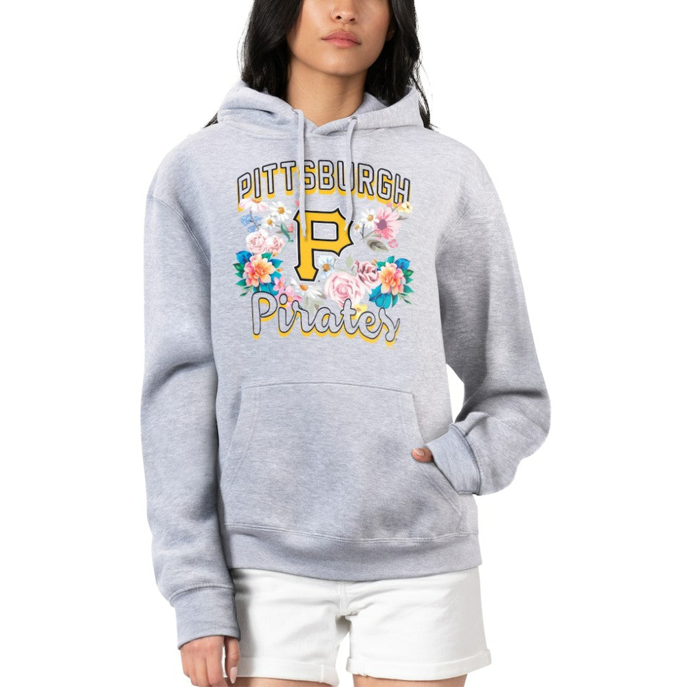 Pittsburgh Pirates G-III 4Her by Carl Banks Women's Flowers Graphic Pullover Hoodie Clearance
