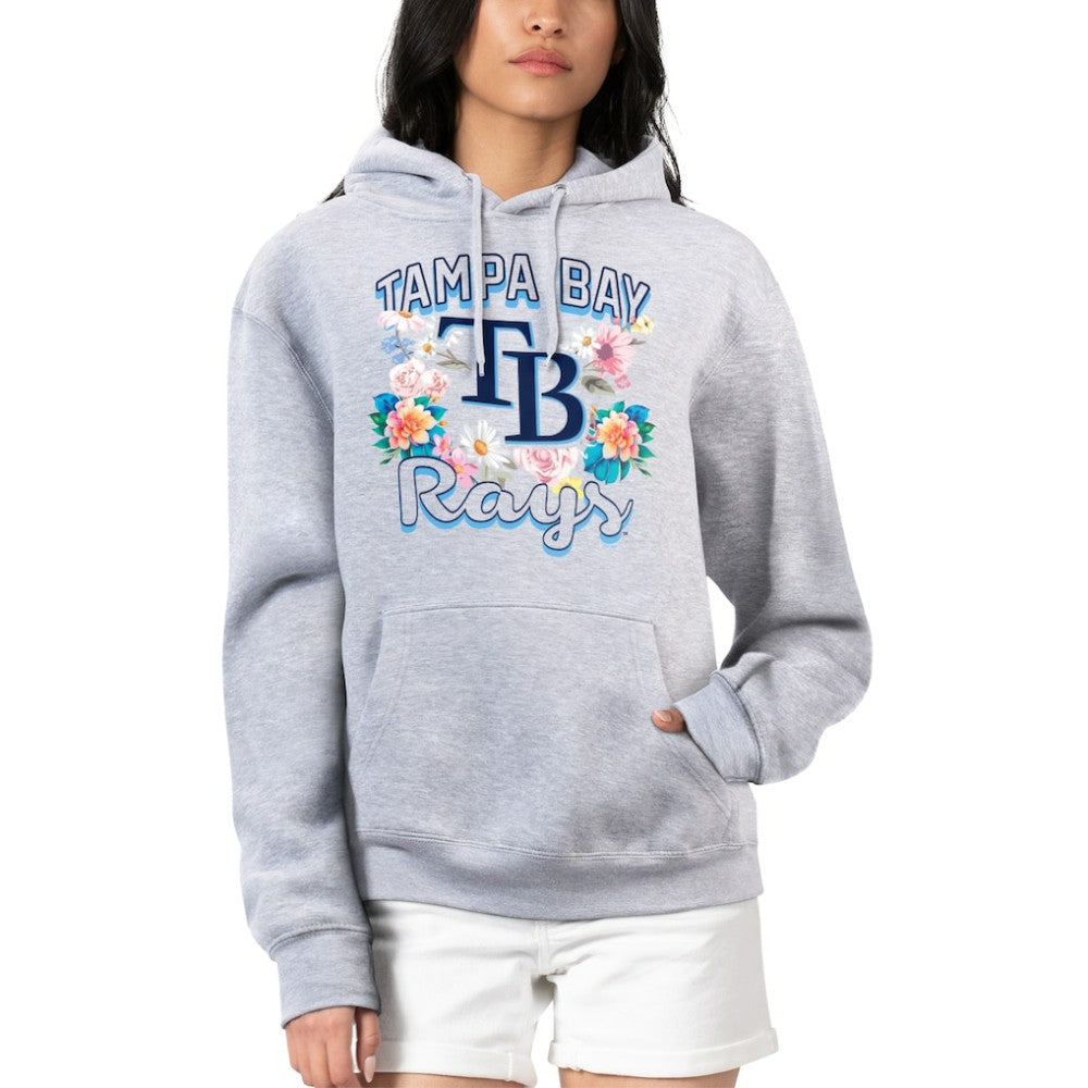 Tampa Bay Rays G-III 4Her by Carl Banks Women's Flowers Graphic Pullover Hoodie On Sale