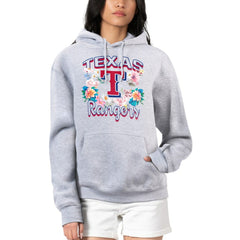 Texas Rangers G-III 4Her by Carl Banks Women's Flowers Graphic Pullover Hoodie Clearance