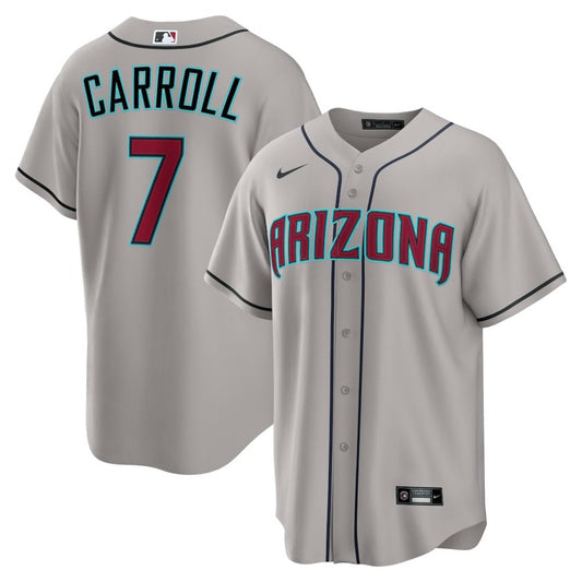 Corbin Carroll Arizona Diamondbacks Nike Road Replica Jersey - Gray | MLB Jerseys