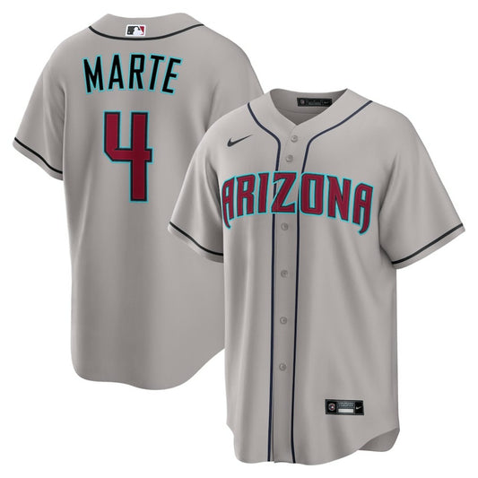 Ketel Marte Arizona Diamondbacks Nike Road Replica Jersey - Gray | MLB Jerseys
