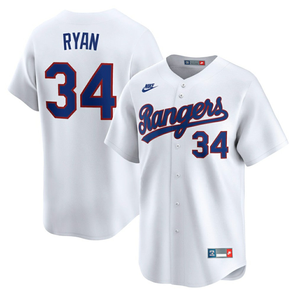 Nolan Ryan Texas Rangers Nike Throwback Cooperstown Collection Limited Jersey On Sale