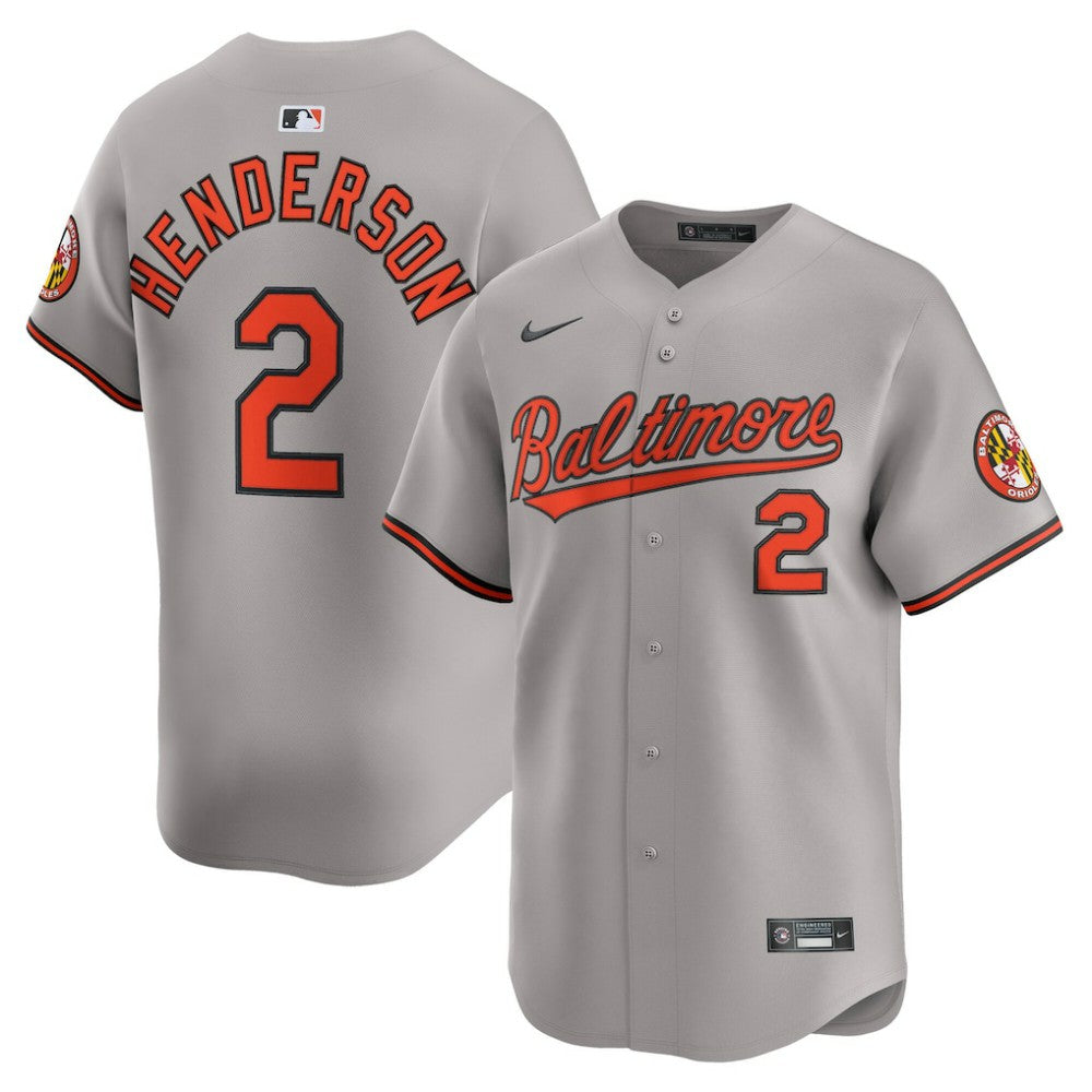 Gunnar Henderson Baltimore Orioles Nike Road Limited Player Jersey Clearance