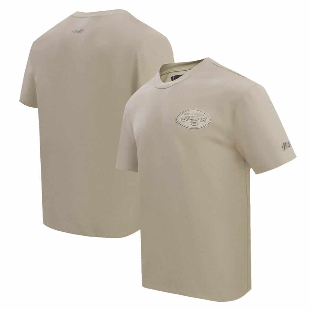New York Jets Pro Standard Drop Shoulder T-Shirt Tan - NFL