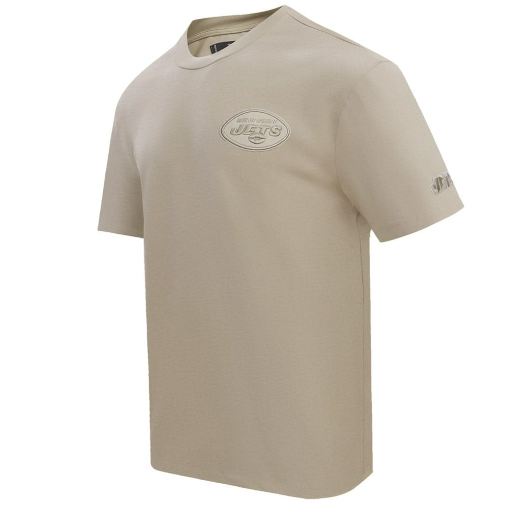 New York Jets Pro Standard Drop Shoulder T-Shirt Tan - NFL