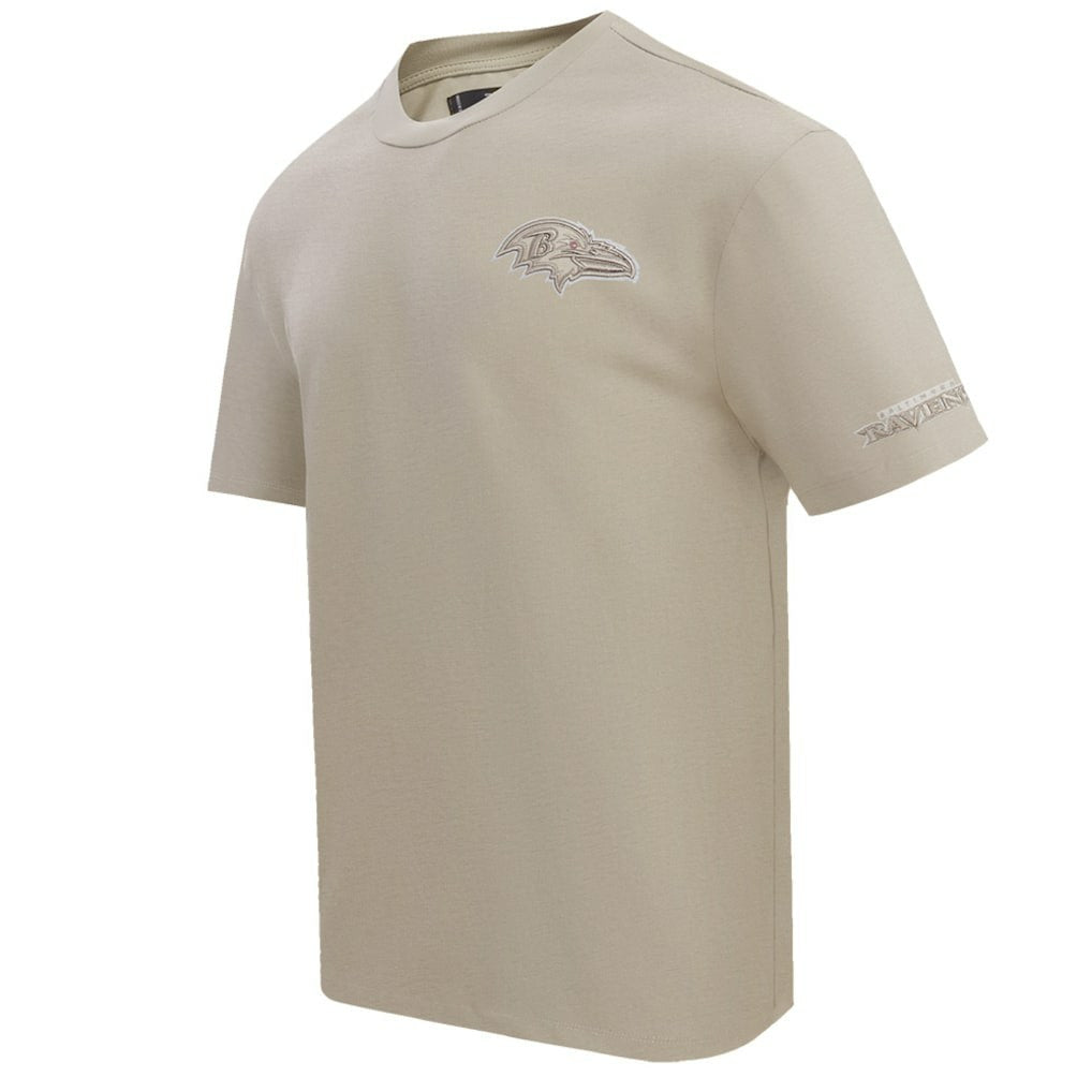 Baltimore Ravens Pro Standard Drop Shoulder T-Shirt Tan - NFL