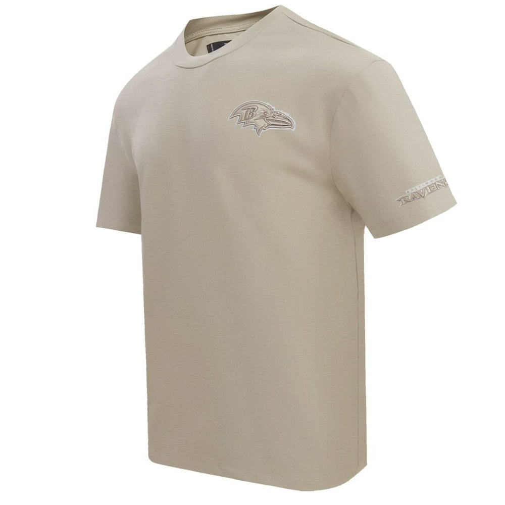 Baltimore Ravens Pro Standard Drop Shoulder T-Shirt Tan - NFL